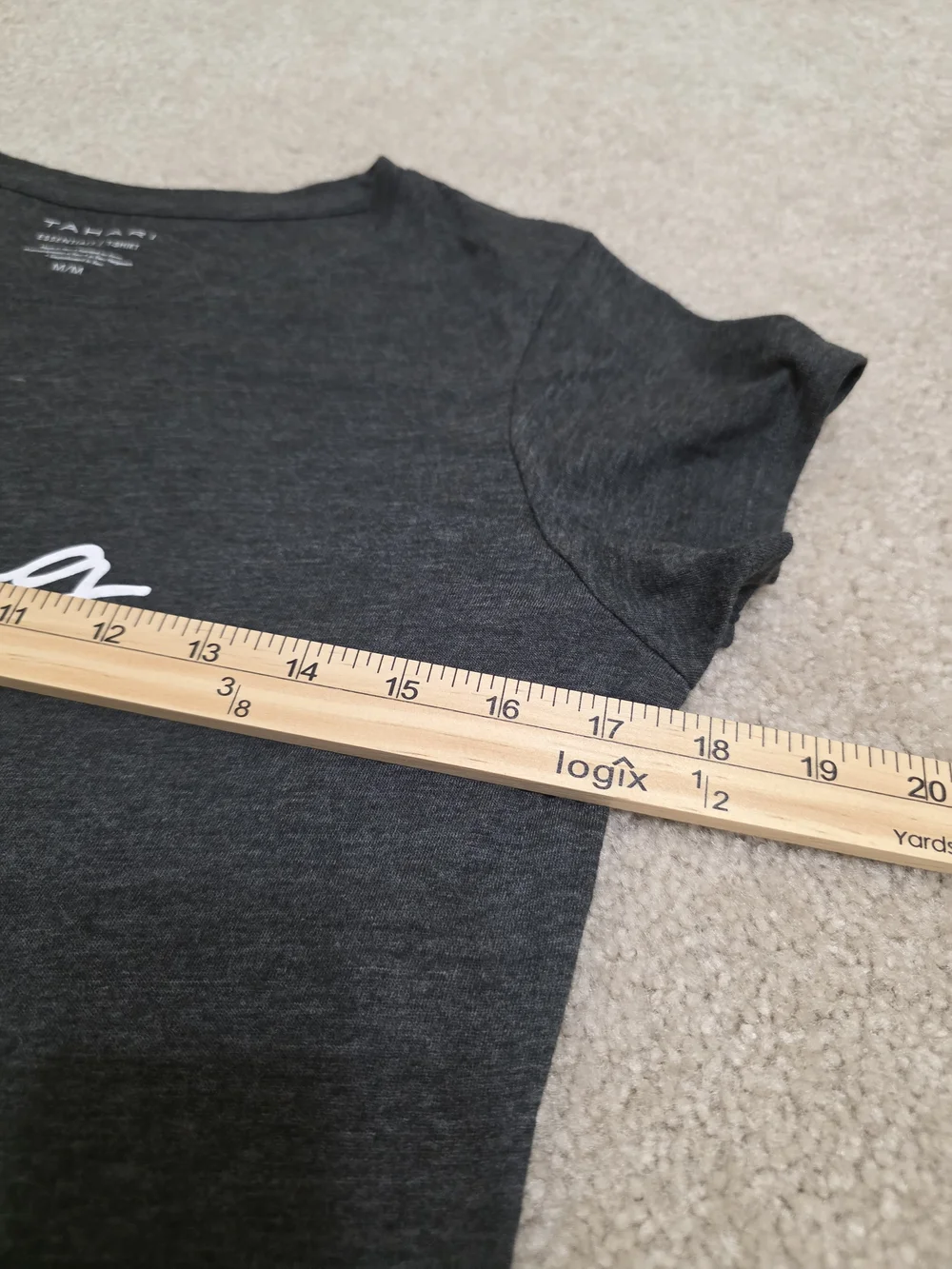 Tahari Dark Gray "Strong" Graphic Tee - Women Size Medium - Picture 4 of 7